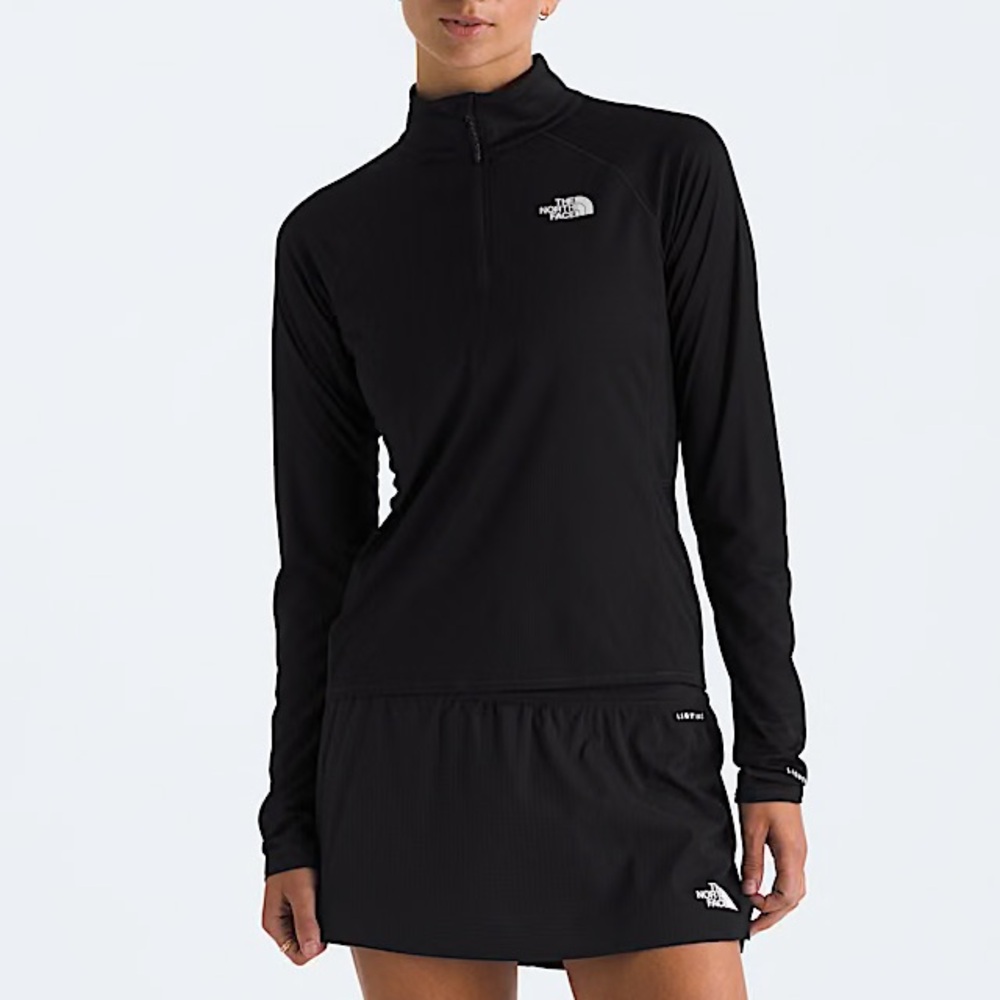THE NORTH FACE Fleece Quarter Zip Jacket Sweater Size XS Black